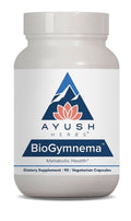 Ayush Herbs BioGymnema Metabolic Health Herb Blend For Women & Men 90 Capsules