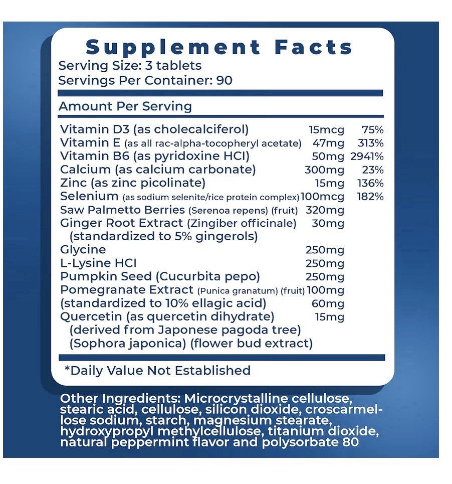 Real Health The Prostate Formula With Saw Palmetto Advanced Formulation 270Tabs