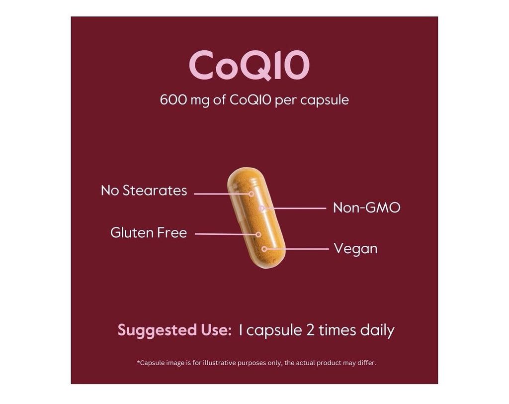BESTVITE CoQ10 with Bioperine Coenzyme CoQ10 600mg per Capsule 60 Capsules