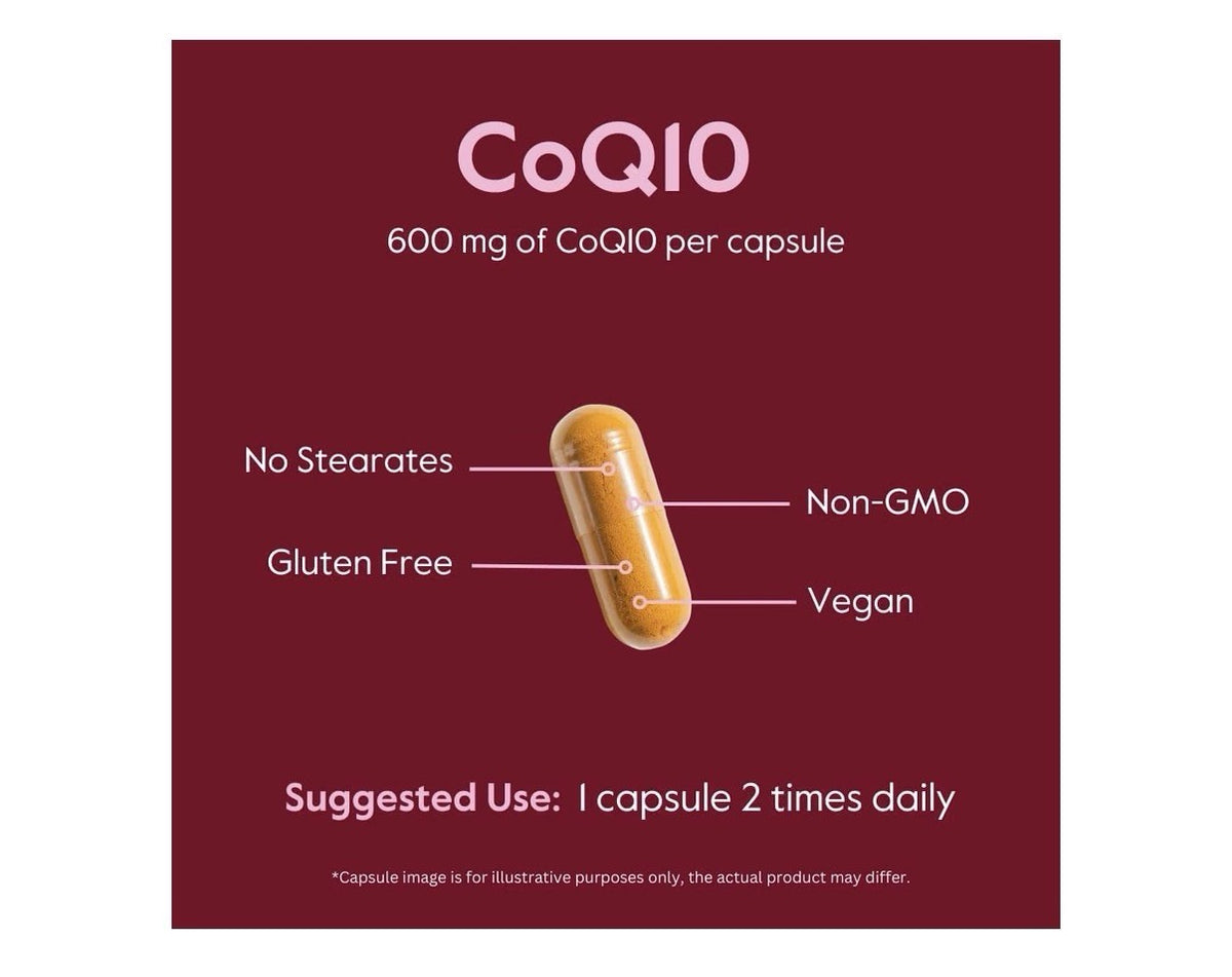BESTVITE CoQ10 with Bioperine Coenzyme CoQ10 600mg per Capsule 60 Capsules