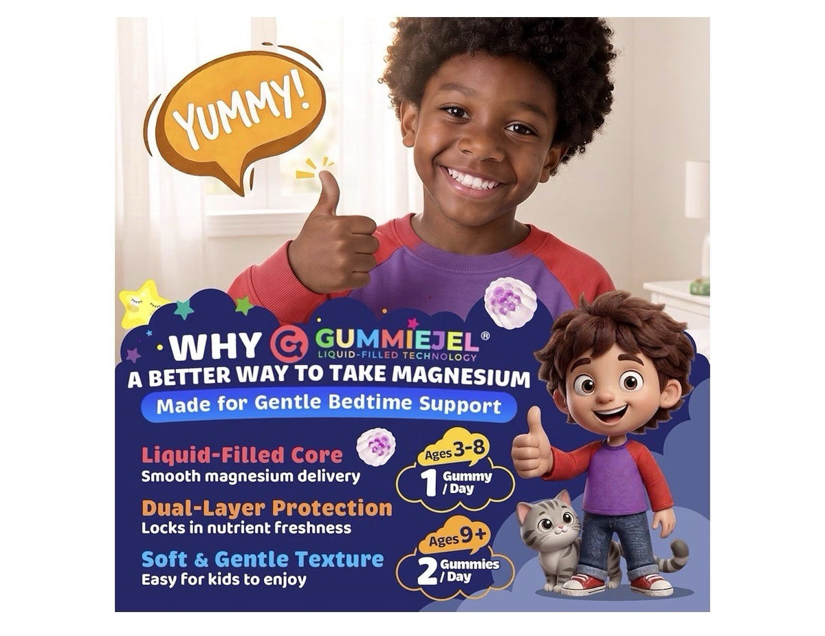 Neviss Kids Immunity Sleep Kids 3+ Magnesium Bisglycinate Calm Sleep 60 Gummies
