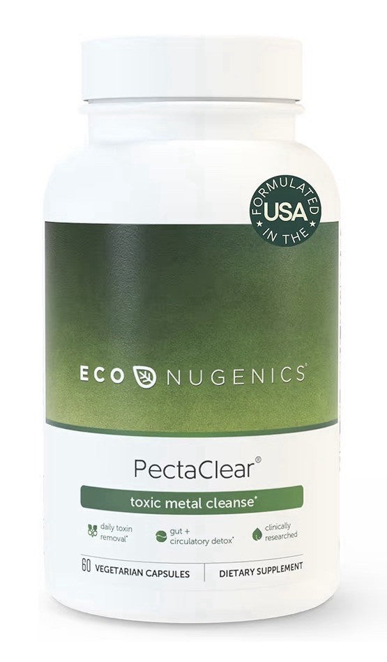 EcoNugenics PectaClear Detox Supplement for Toxic Metal Cleanse Repair 60 Caps
