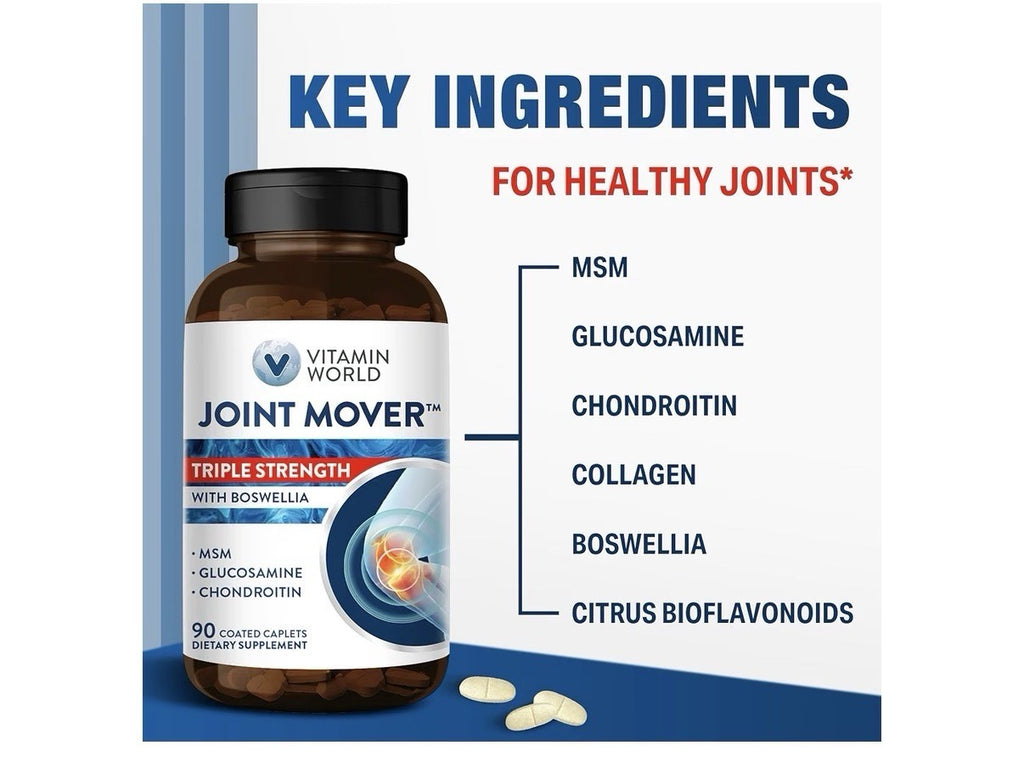 Vitamin World Joint Mover Triple Strength Joint Comfort Flexibility 90 Caplets