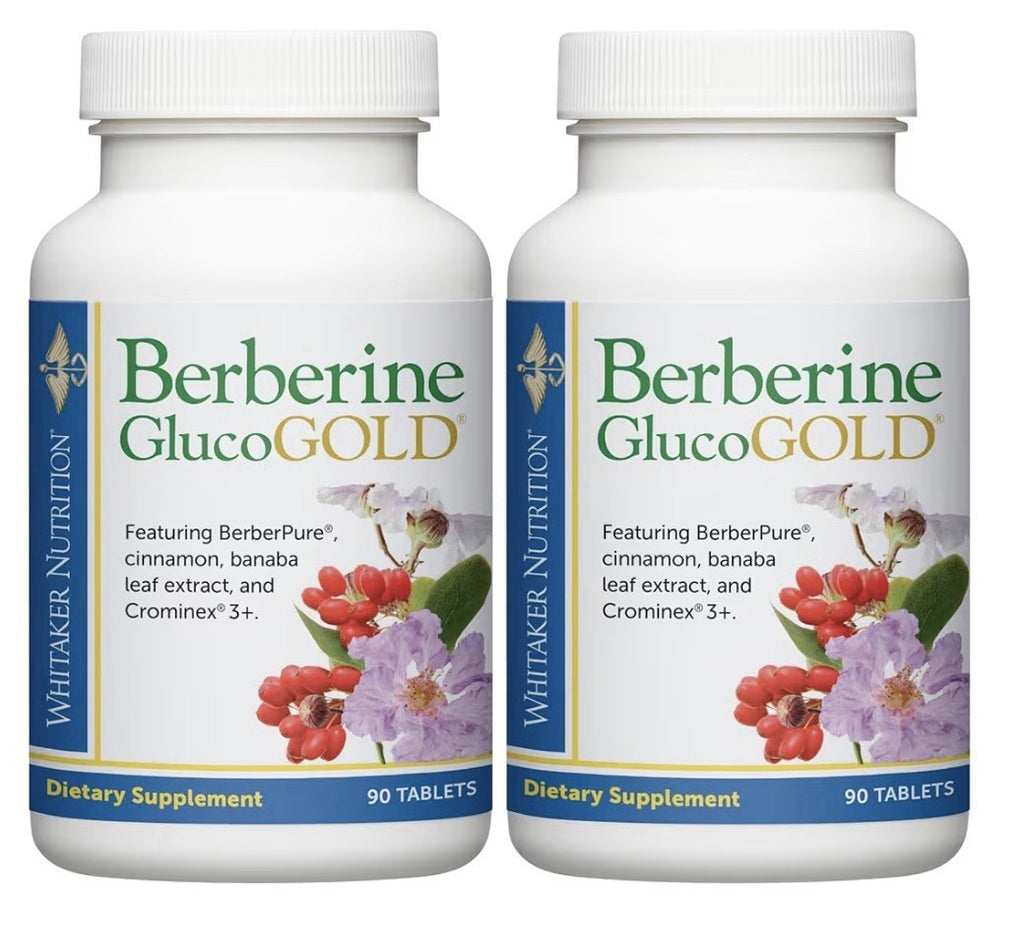 Dr. Whitaker’s Berberine GlucoGold Supplement 1500mg per Day BerberPure 2 Packs