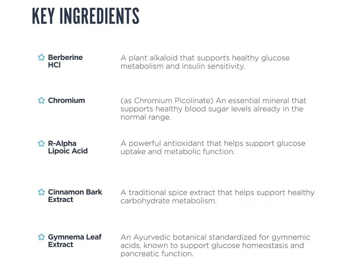 Revive MD Glucose Support for Healthy Cholesterol Metabolism for Women &Men 60ca