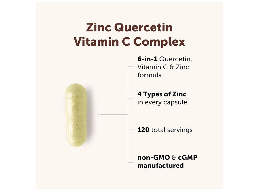 Micro Ingredients Zinc Quercetin Vitamin C 6-in-1 Advanced Immune Formula 240cap
