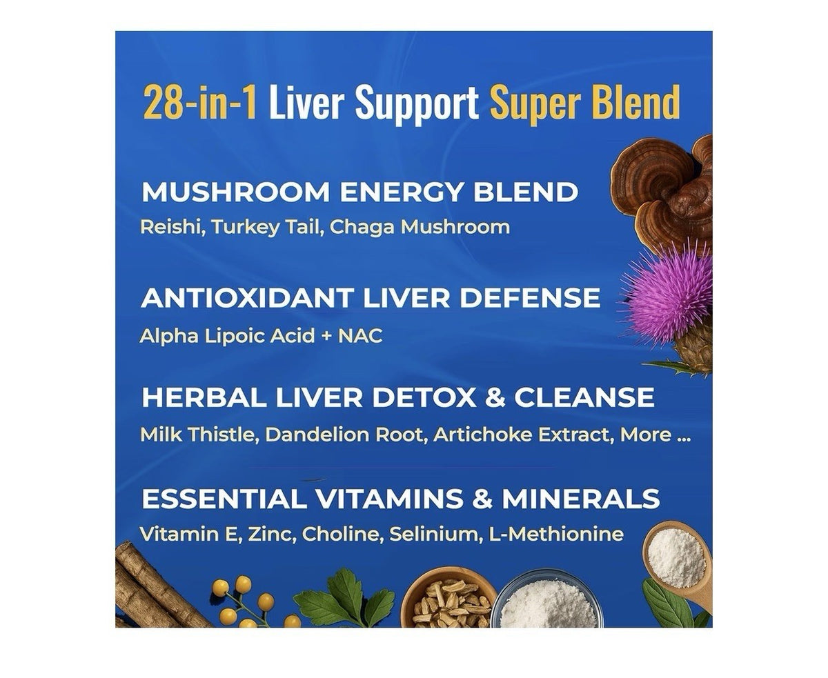 Healthy By Nature LiVitalize Liver Support Cleanse Detox Supplement 60 Capsules