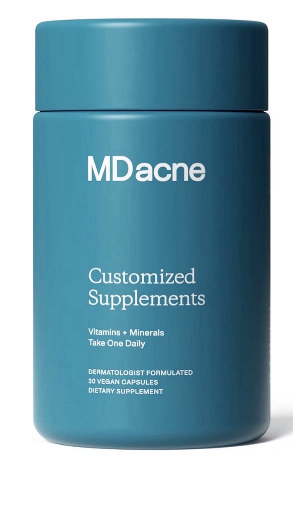 MDacne Vitamins + Minerals Clear Calm Skin Redness Customized Supplements 3 Pack