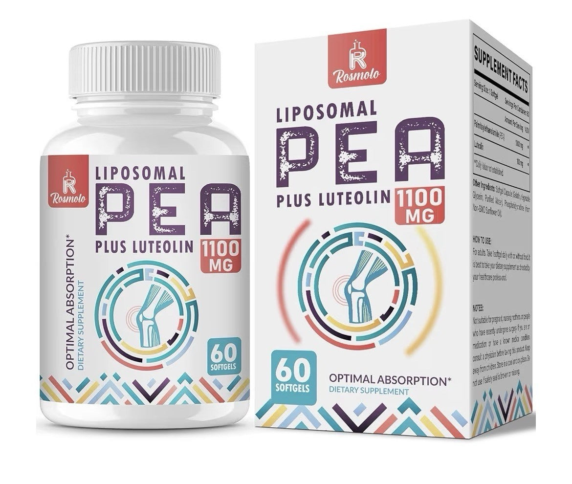 Rosmolo Liposomal PEA Palmitoylethanolamide 1000 mg + Luteolin 100 mg 60 Softgel