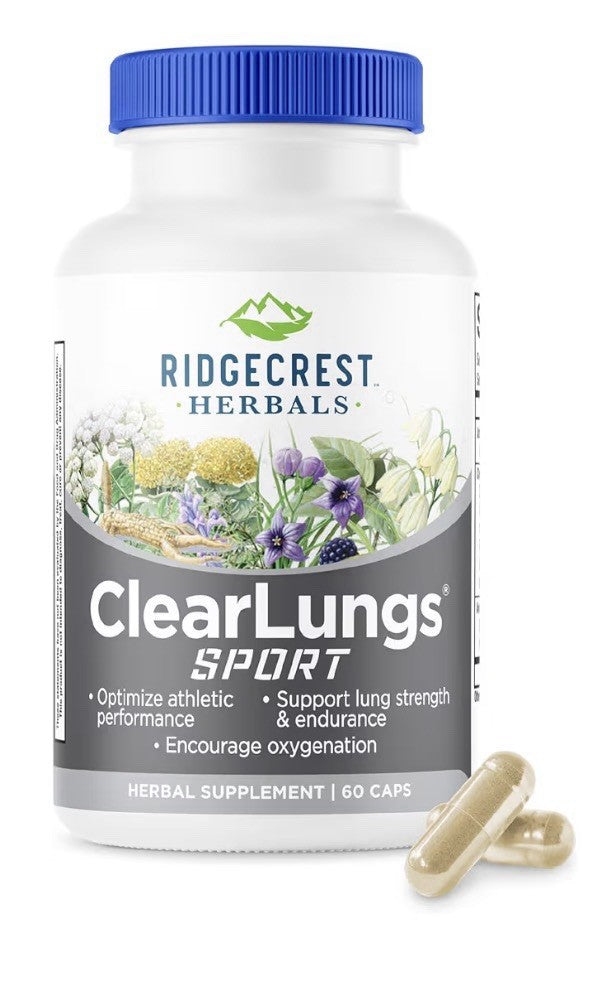 Ridgecrest Herbals ClearLungs Sport Oxygen Intake Optimize Athletic Performance