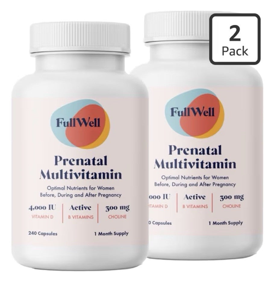 FullWell Prenatal Multivitamin Optimal Nutrients For Women Pregnancy 2 Pack