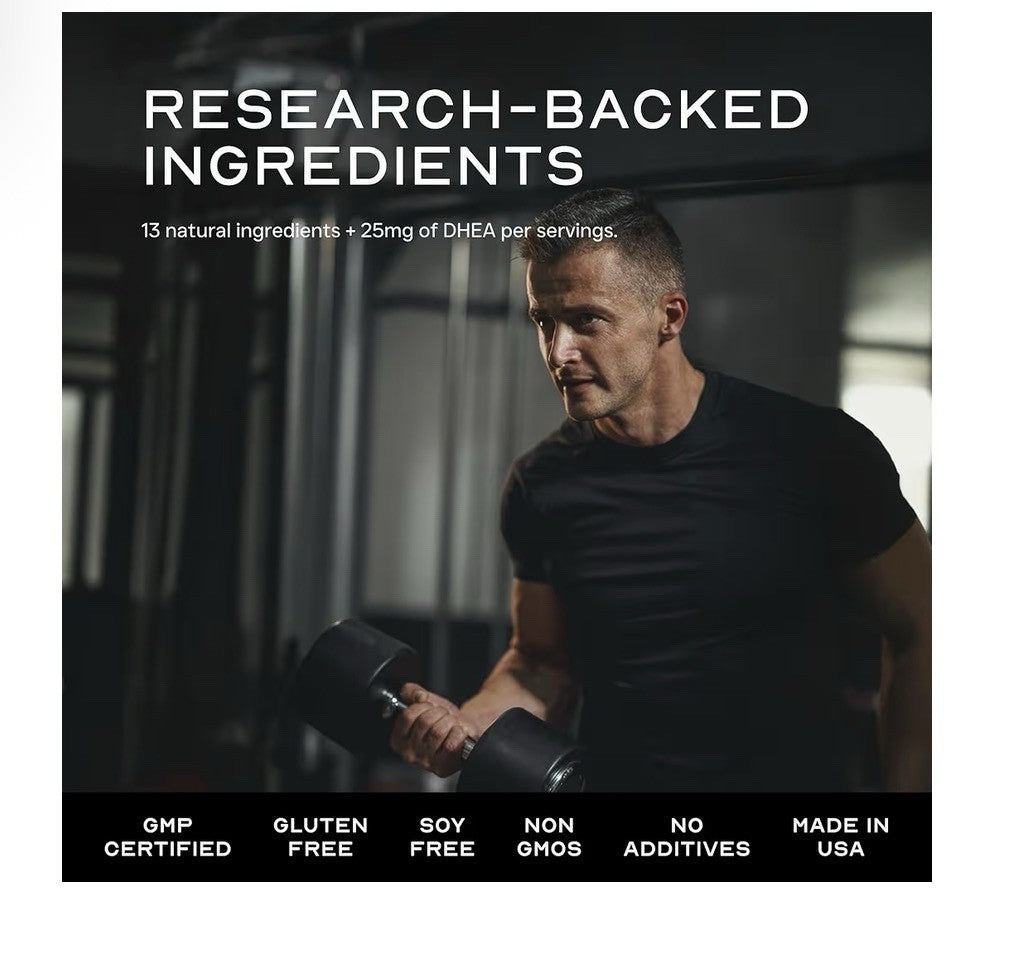 LEAN Nutraceuticals Testosterone Booster for Men Workout Energy Libido 180 Caps