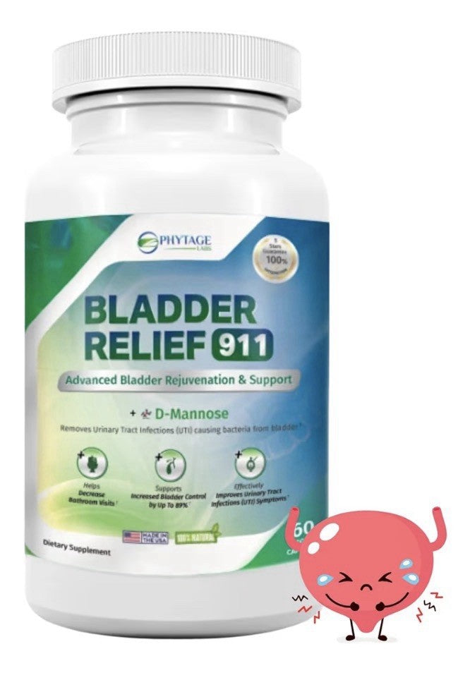 Phytage Labs Bladder Relief 911 Advanced Urinary Tract & Bladder Support 60 Caps