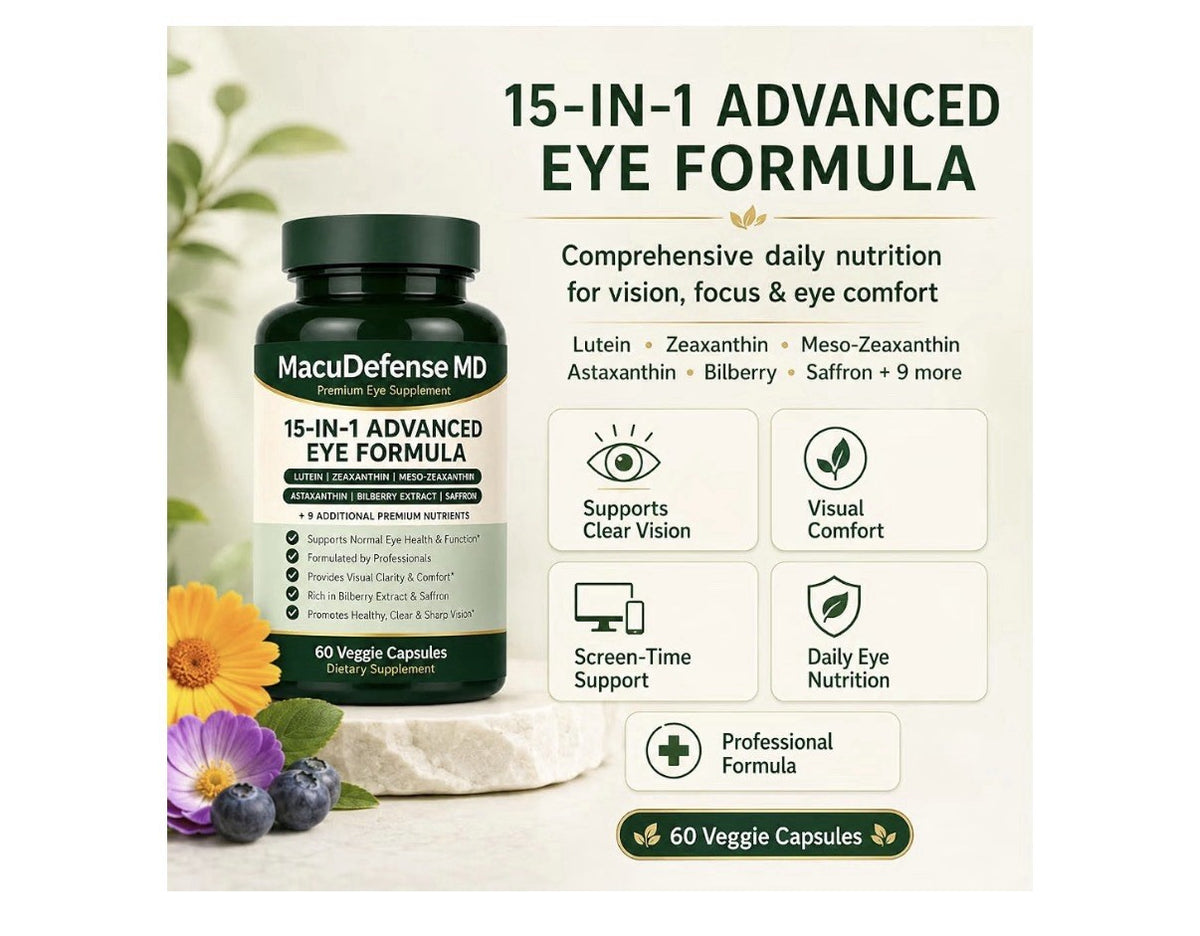 Macudefense MD 15-in-1 Advanced Eye Formula Eye Health Vision Support 60 Capsule