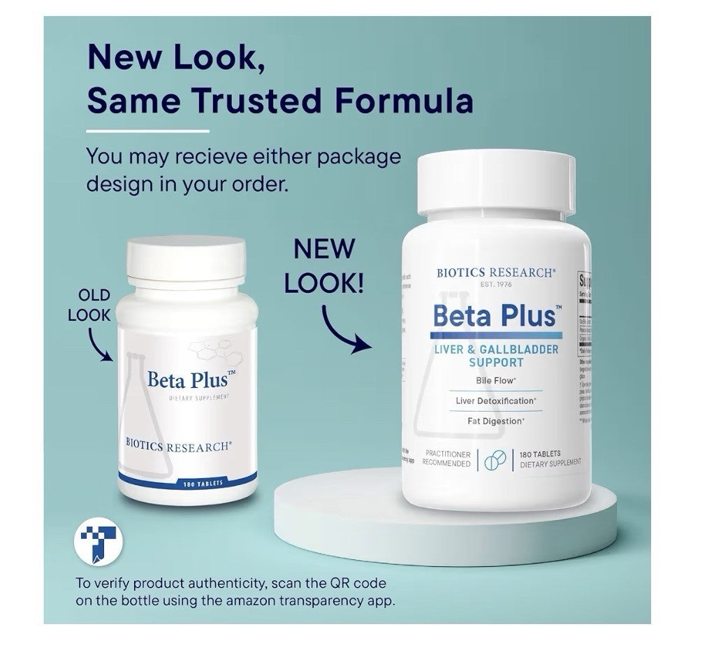 Biotics Research Beta-Plus Nutritional Ox Bile Salts Digestive Enzymes 180Tablet