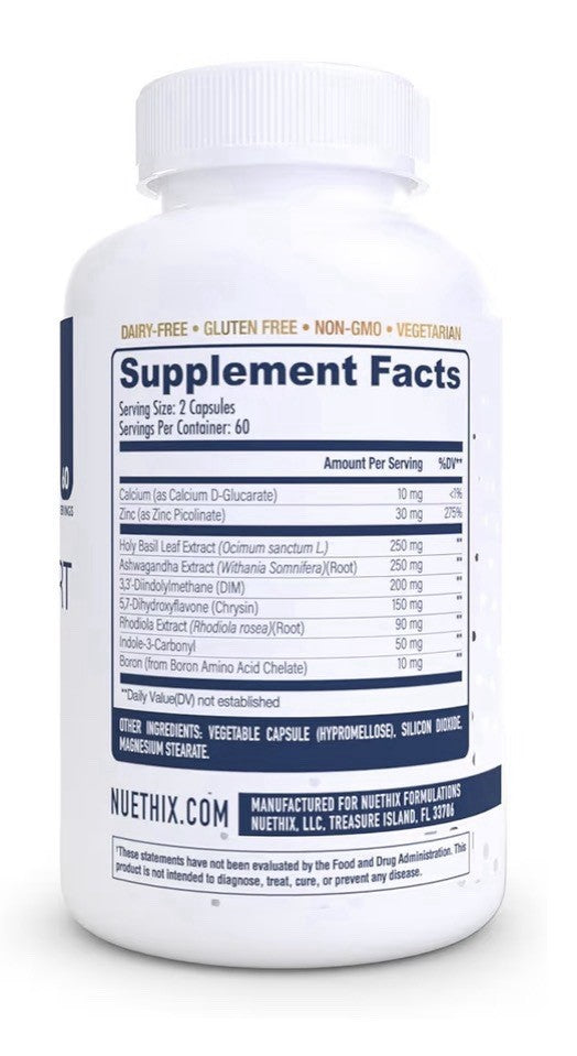 NuEthix Estro-Cort Advanced Hormonal Support Dietary Support 60 Capsules