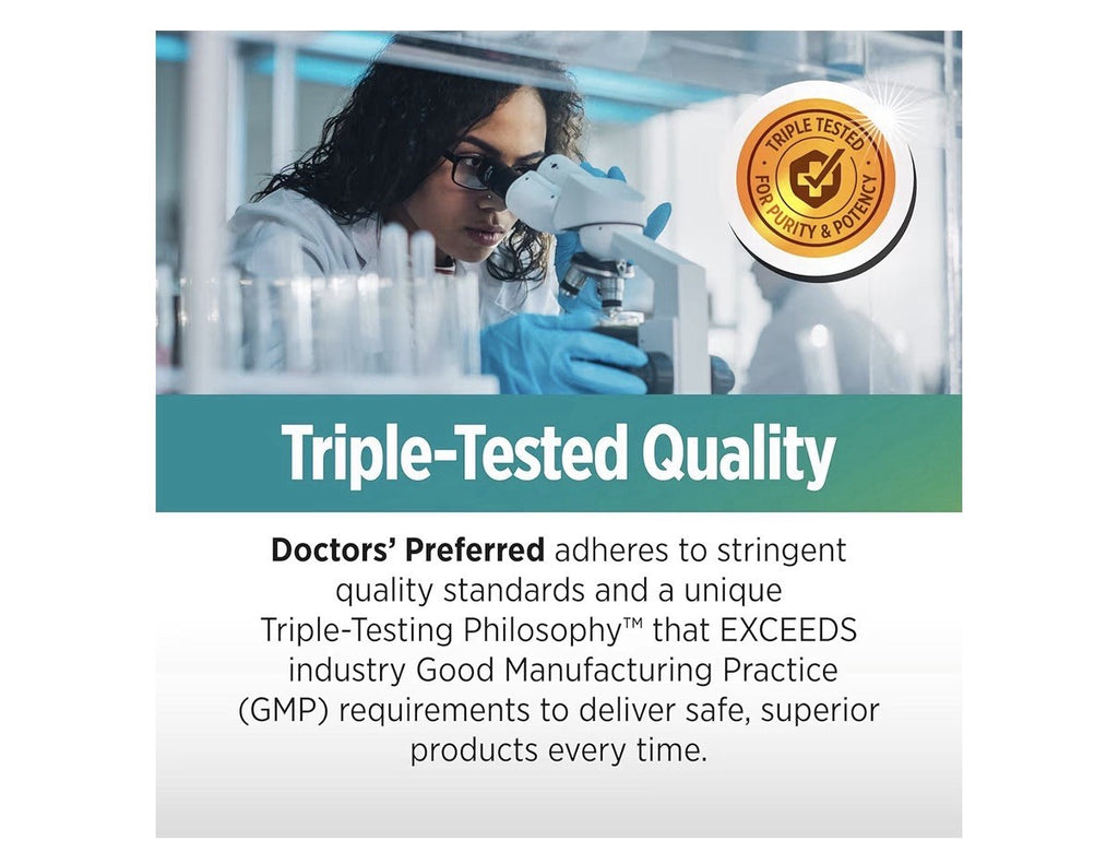 2 Pack DOCTORS' PREFERRED GlucoGold with Berberine Cinnamon Chromium Banaba Leaf
