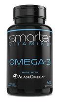 SmarterVitamins Omega 3 Fish Oil Made With AlaskaOmega DHA EPA 60 Softgels
