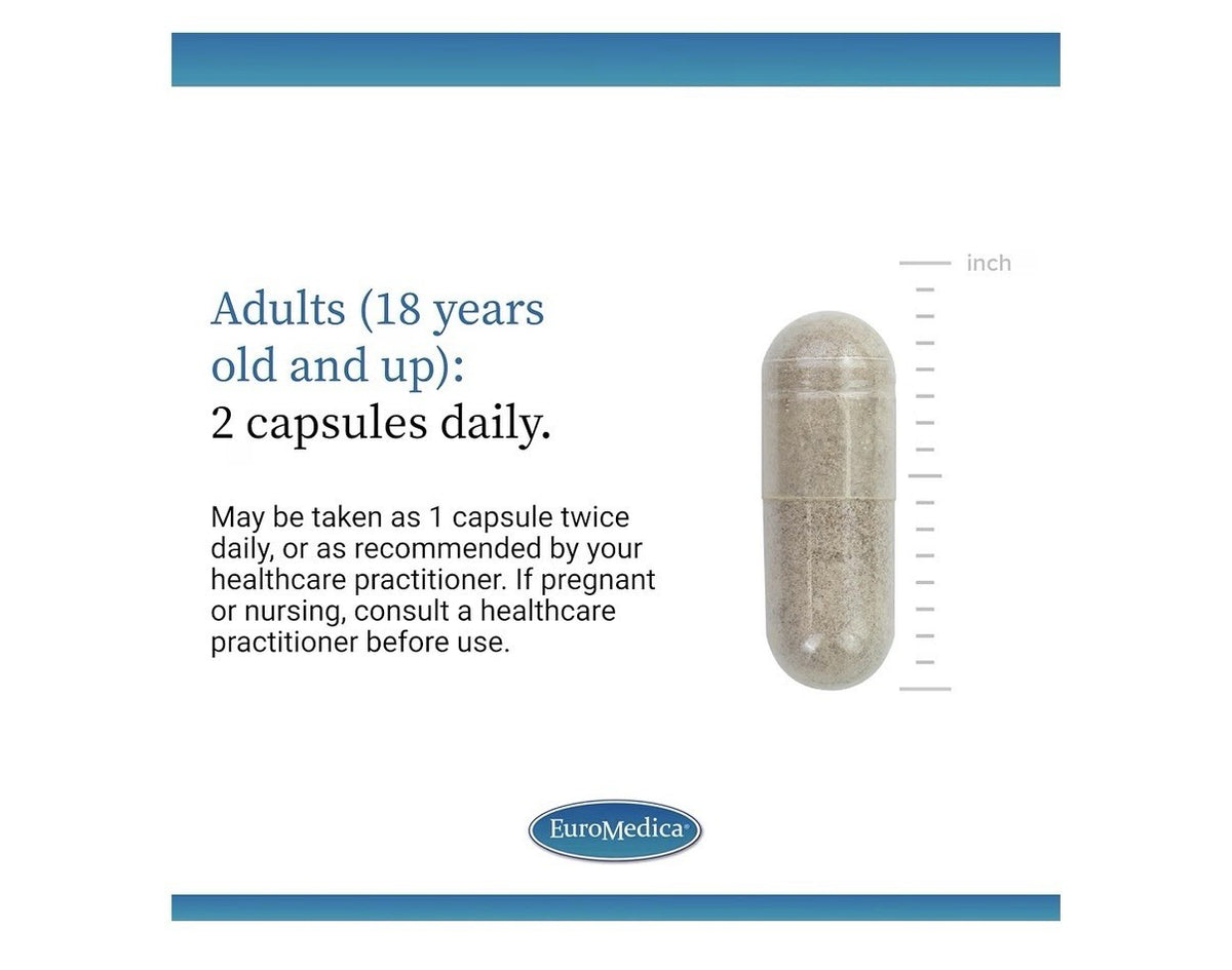 EuroMedica Adrenaplex Adrenal Gland Function Manage Fatigue Energy Support 120ca
