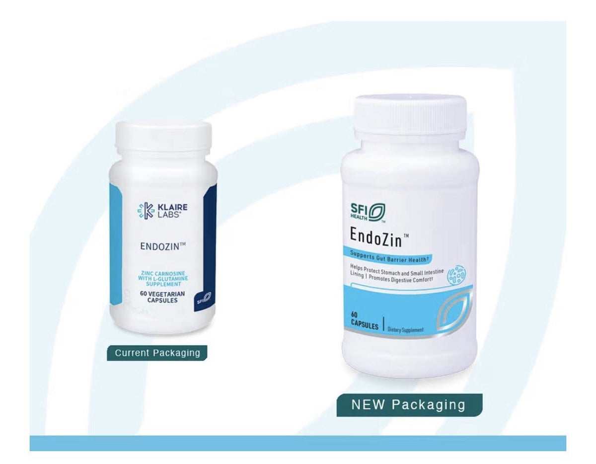 SFI Health Klaire Labs Endozin Zinc Carnosine Complex Support Gut Barrier Health