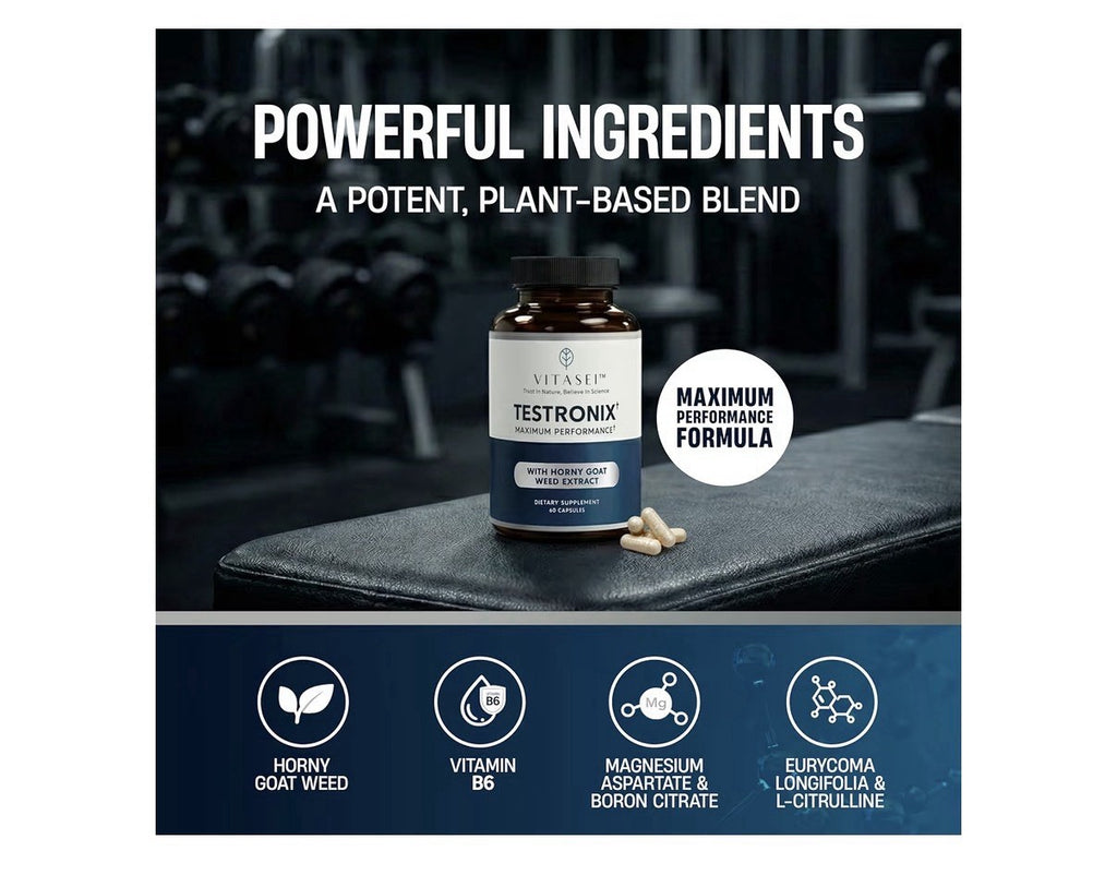 VITASEI Testronix Maximum Performance & Muscle Supplement 2 Pack