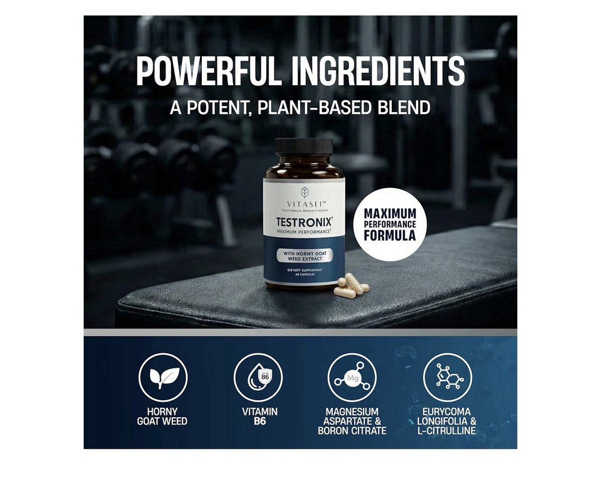 VITASEI Testronix Maximum Performance & Muscle Supplement 2 Pack