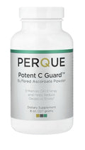 Perque Potent C Guard Powder Buffered Ascorbate Powder Enhances Cell Energy 8oz