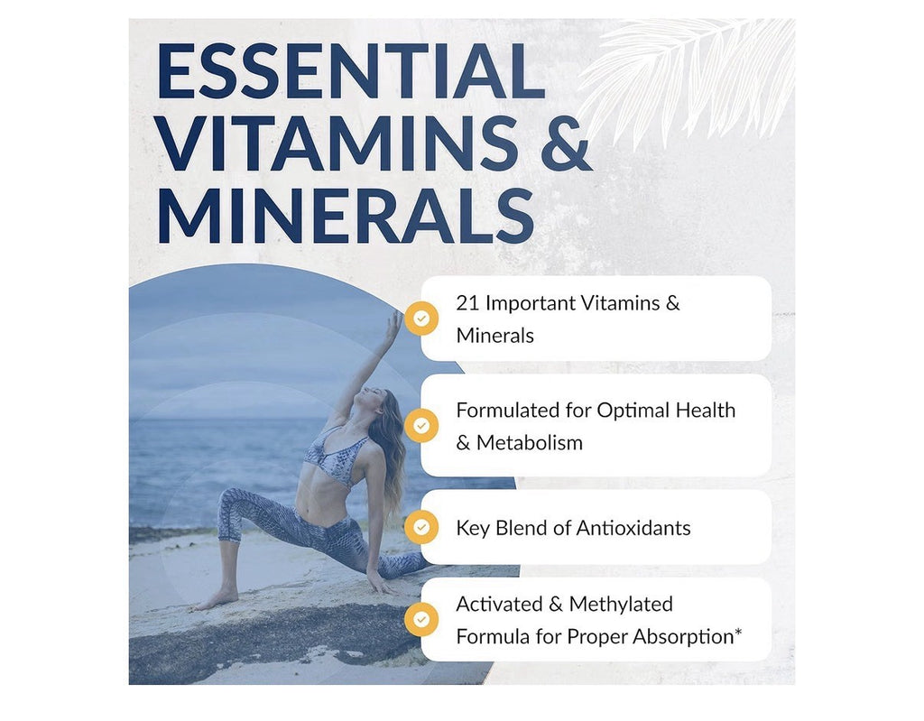 EquiLife Foundational Daily Activated Multivitamin for Women & Men 120 Capsules