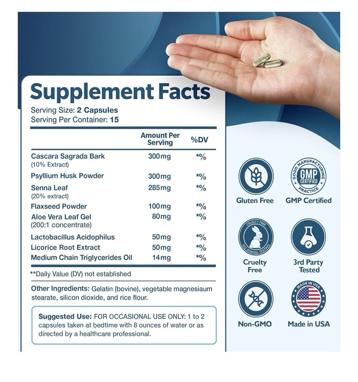 Happee Colon Cleanse Detox & Support Bowel Regularity Support 15 Day Cleanse 30C