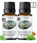 2 Packs OraMD Tooth Oil 4-in-1 Original Strength Clinically Tested Gum Disease