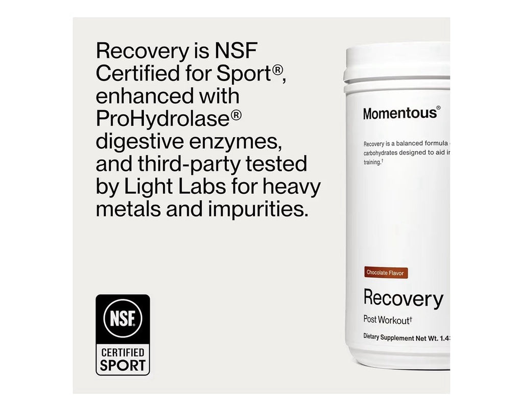 Momentous Recovery Post Workout Chocolate Flavor Powder 1.43 lb