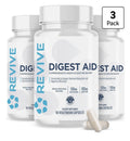 Revive Digest Aid Digestive Enzyme Blend Gut Support for Women & Men 3 Pack