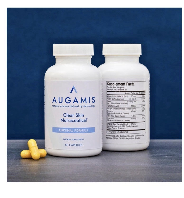 Augamis Clear Skin Nutraceutical Original Formula Acne Treatment 3 Pack