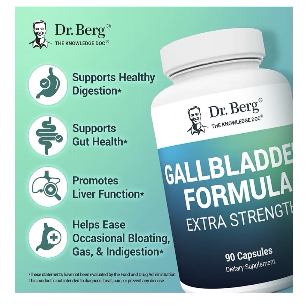 Dr. Berg Gallbladder Formula Extra Strength 90 Capsules Dietary Supplement