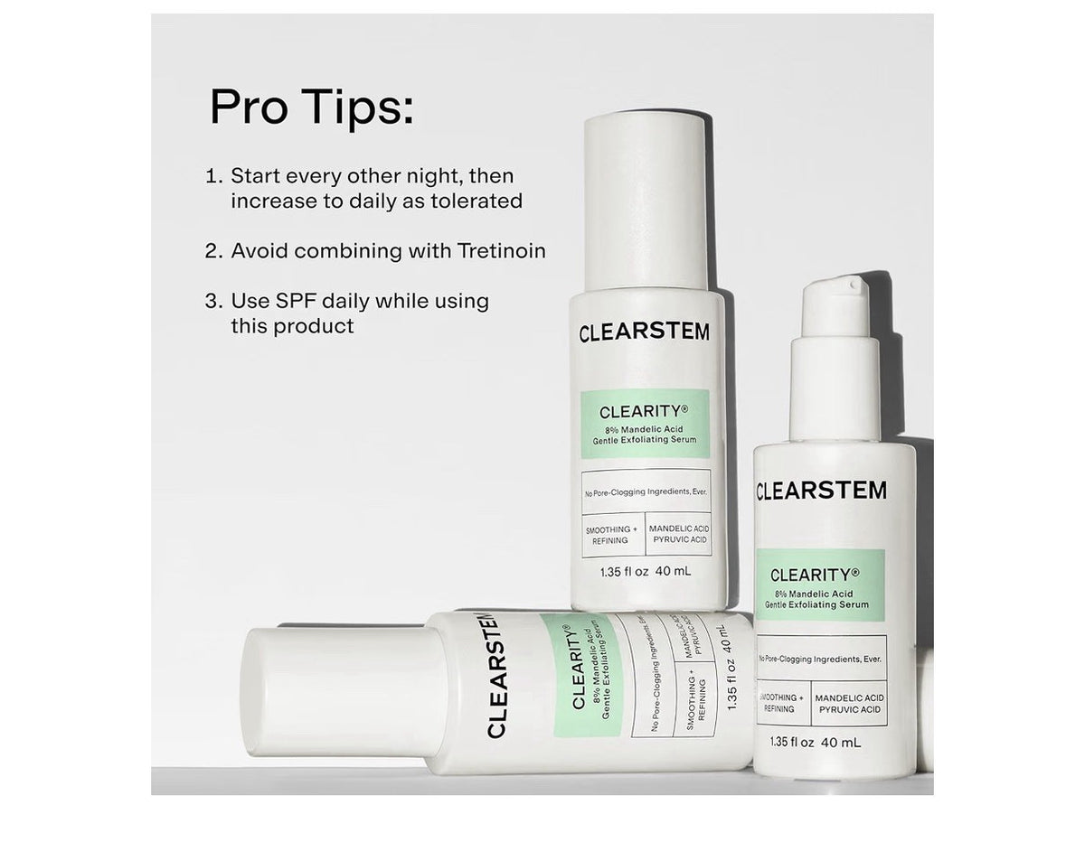 CLEARSTEM CLEARITY Mandelic Acid Serum Gentle Exfoliating Serum All Skin Types