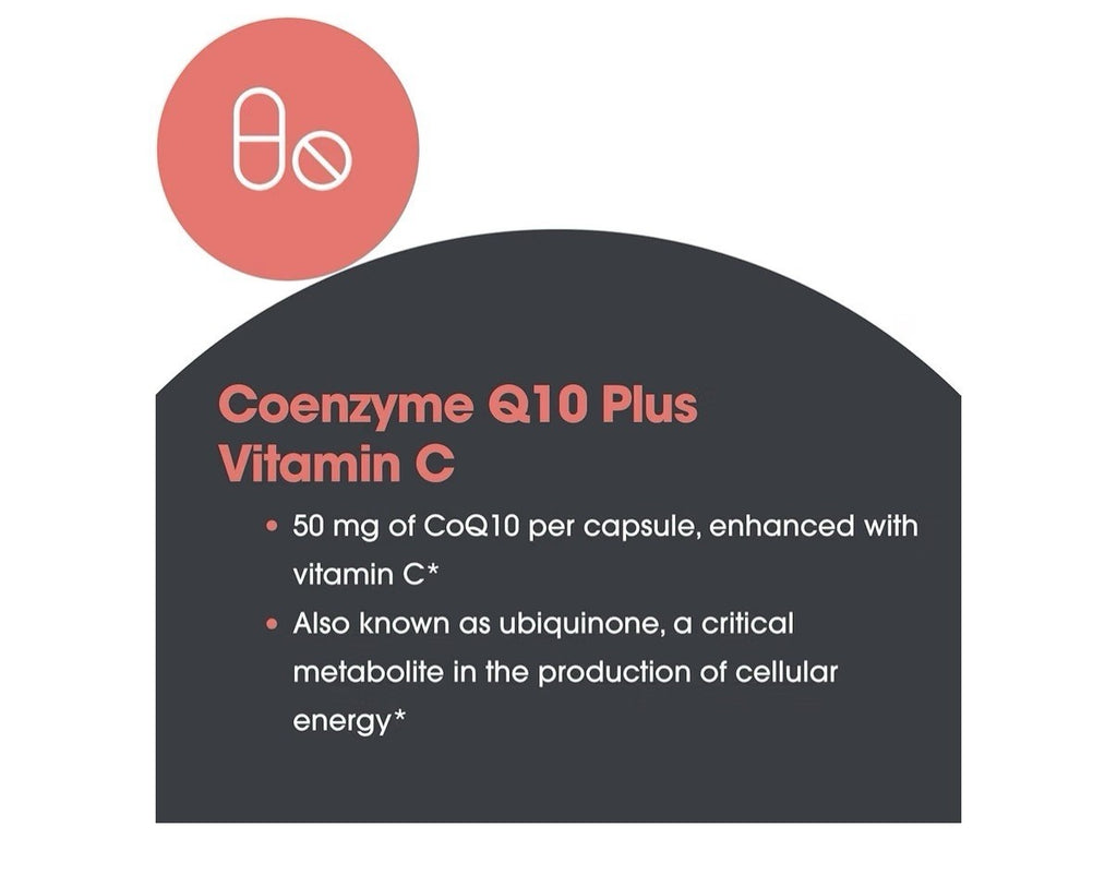 Allergy Research Group Coenzyme Q10 50mg CoQ10 With Vitamin C 75 Capsules