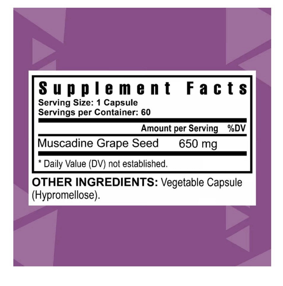 Youngevity Nature's Pearl Premium Muscadine Grape Seed 650 mg Antioxidant 60Caps
