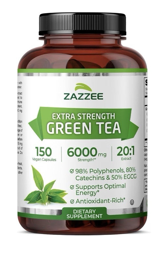 Zazzee Green Tea Supports Optimal Metabolism Healthy Energy Levels 5Month Supply