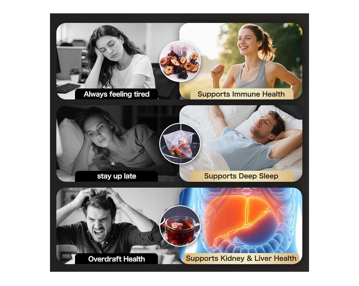 Loxzirra Ginseng Eight Treasure Kidney Tea Formula Cleanse Detox Repair 25Teabag