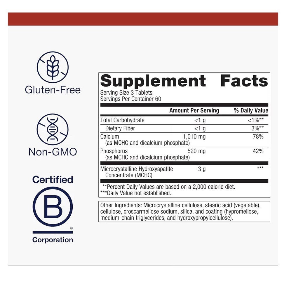 Metagenics Bone Builder Extra Strength Microcrystalline Hydroxyapatite 180Tablet