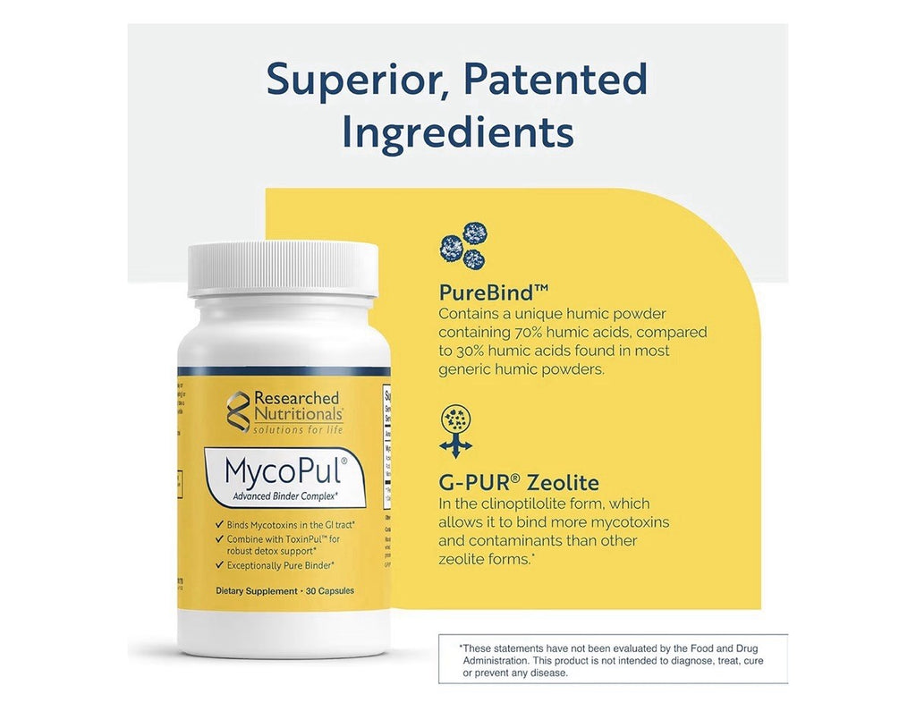 Researched Nutritionals MycoPul Advanced Mycotoxin Binder Complex 30 Capsules