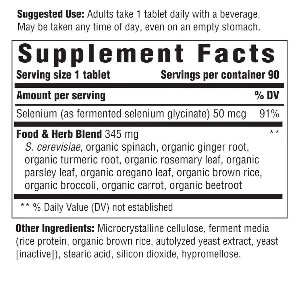 INNATE Response Formulas Selenium Health Immune System For Women & Men 90Tablets