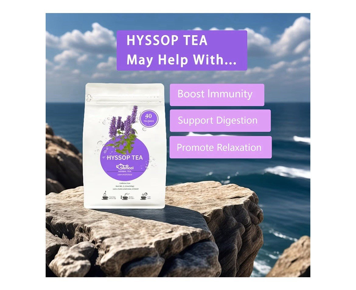 Hyssop Tea Herbal Hyssop Support Digestive promote Relaxation 40 Tea bags