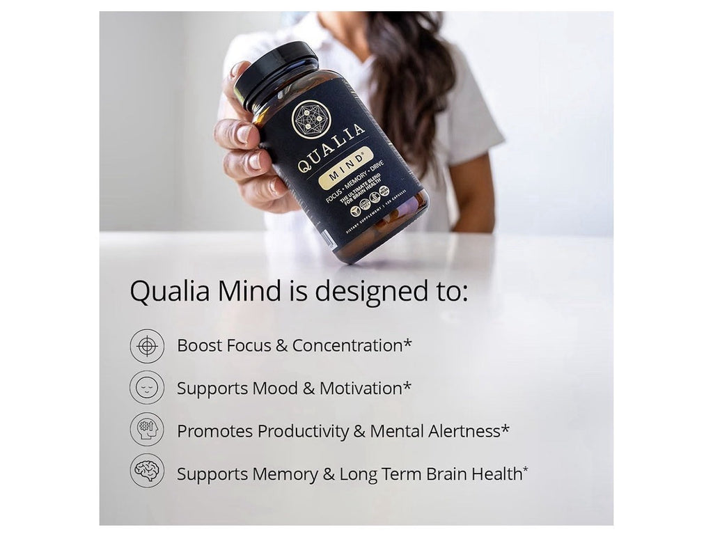 2 Pack Qualia Mind Focus Memory Drive The Ultimate Blend For Brain Health