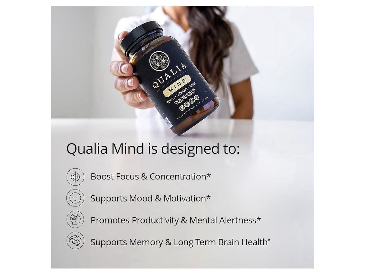 2 Pack Qualia Mind Focus Memory Drive The Ultimate Blend For Brain Health