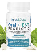 herobiotics Oral+ENT Probiotics Better Breath Gingivitis Strep Throat 45Chewable