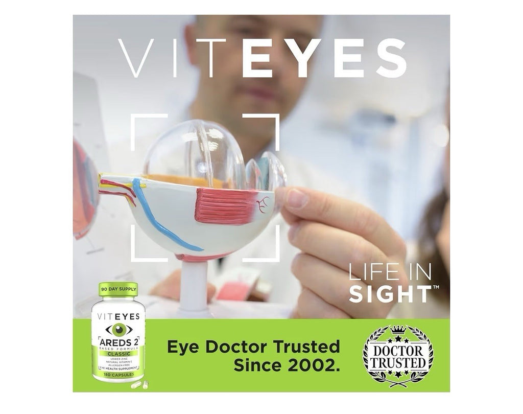 Viteyes AREDS 2 Classic Based Formula Eye Macular Vision Health Support 180 Caps