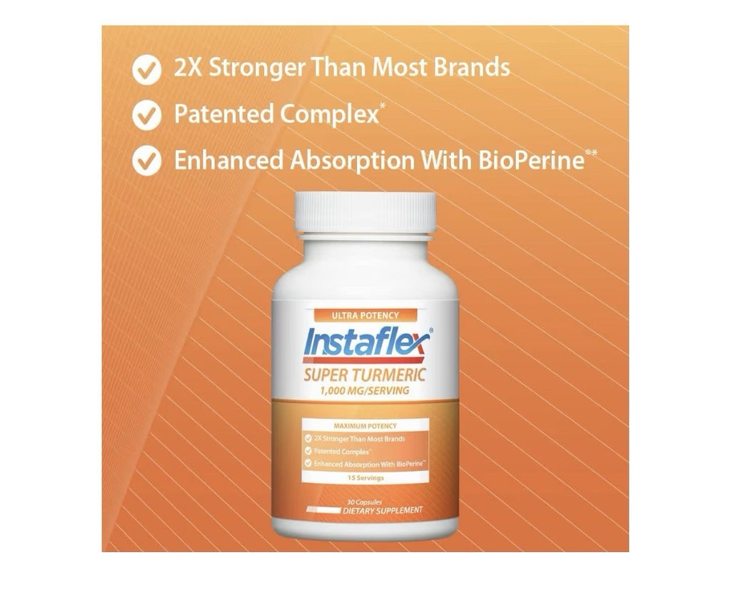 Instaflex Super Turmeric 1000 mg Per Serving Turmeric Curcumin 30 Capsules