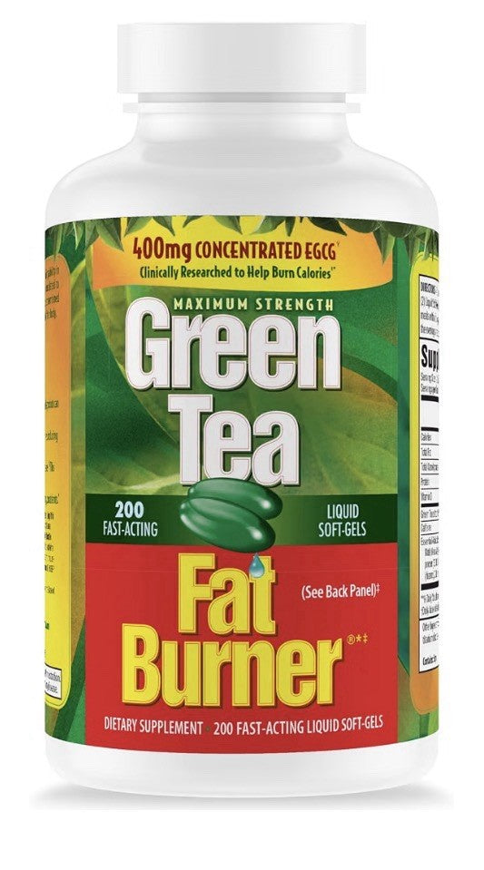 Applied Nutrition Green Tea Fat Burner Burn Calories Metabolism Support 200sgel