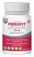 Pharmaris Ferofit Ferrous Fumarate 300mg (Elemental Iron) Prevent Anemia 500Tabs
